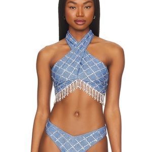 Beach Riot X REVOLVE Jessica bikini bottom denim